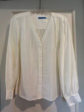 J. McLaughlin cream colored blouse